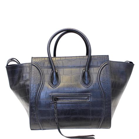 celine croc embossed phantom bag price|Celine .